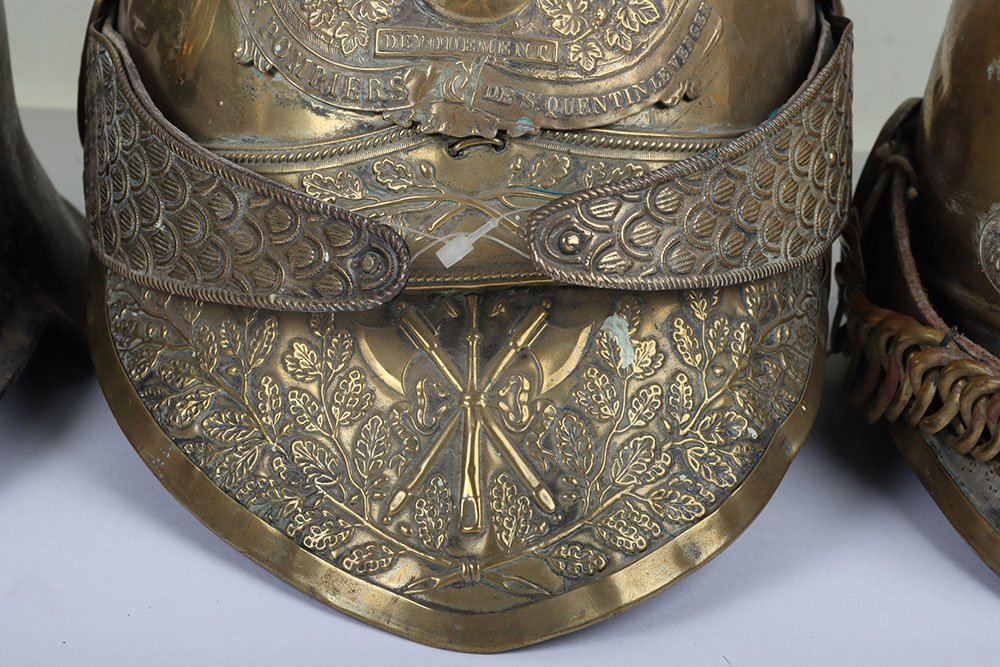 19th Century French Brass Fire Helmet - Image 5 of 9