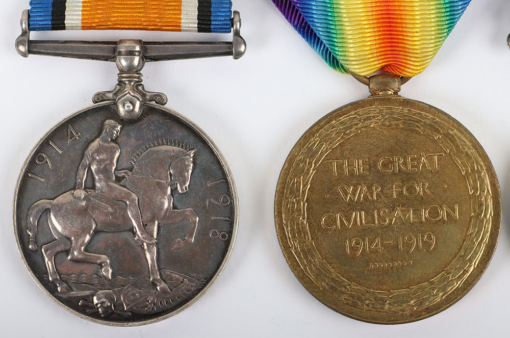 2x Pairs of Great War Medals to the Northumberland Fusiliers - Image 8 of 10