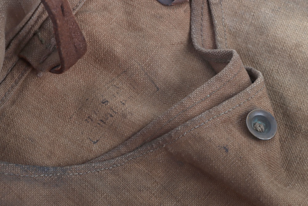 WW1 German Landsturm Infantry Battalion Marked Enlisted Ranks Bread Bag - Image 4 of 7