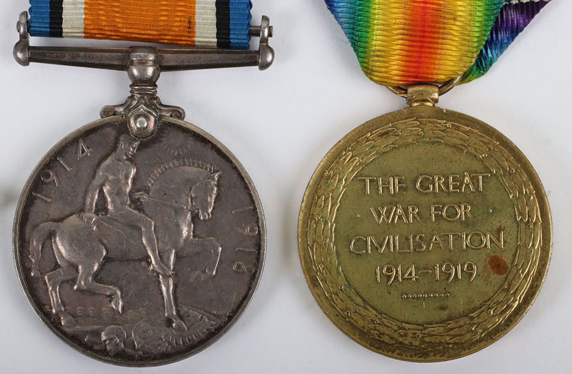 Great War 1914-15 Star Medal Trio to One of the Original Members of the 18th (1st County) Battalion - Bild 6 aus 8
