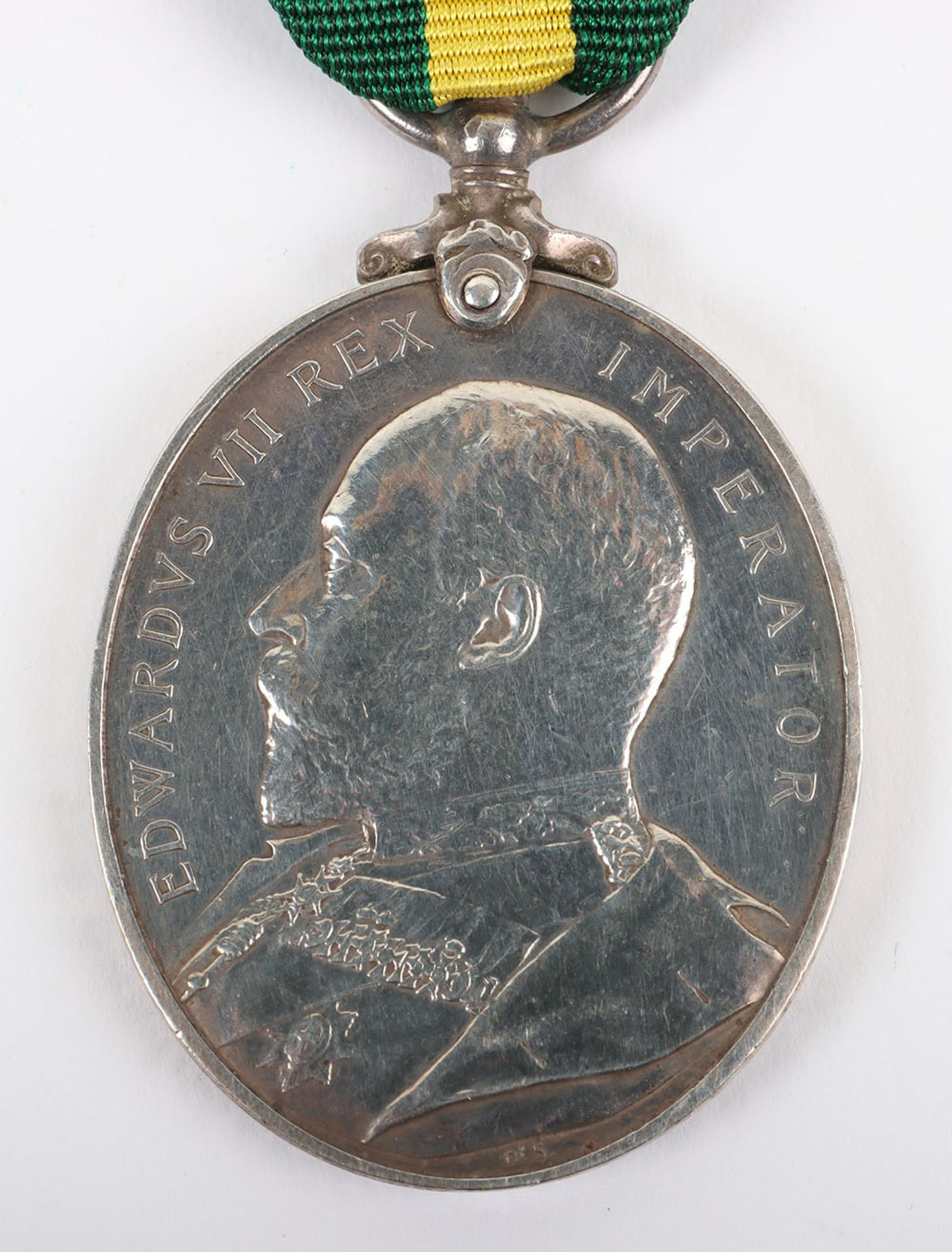 Edward VII Territorial Force Efficiency Medal to the Durham Royal Garrison Artillery - Bild 4 aus 5