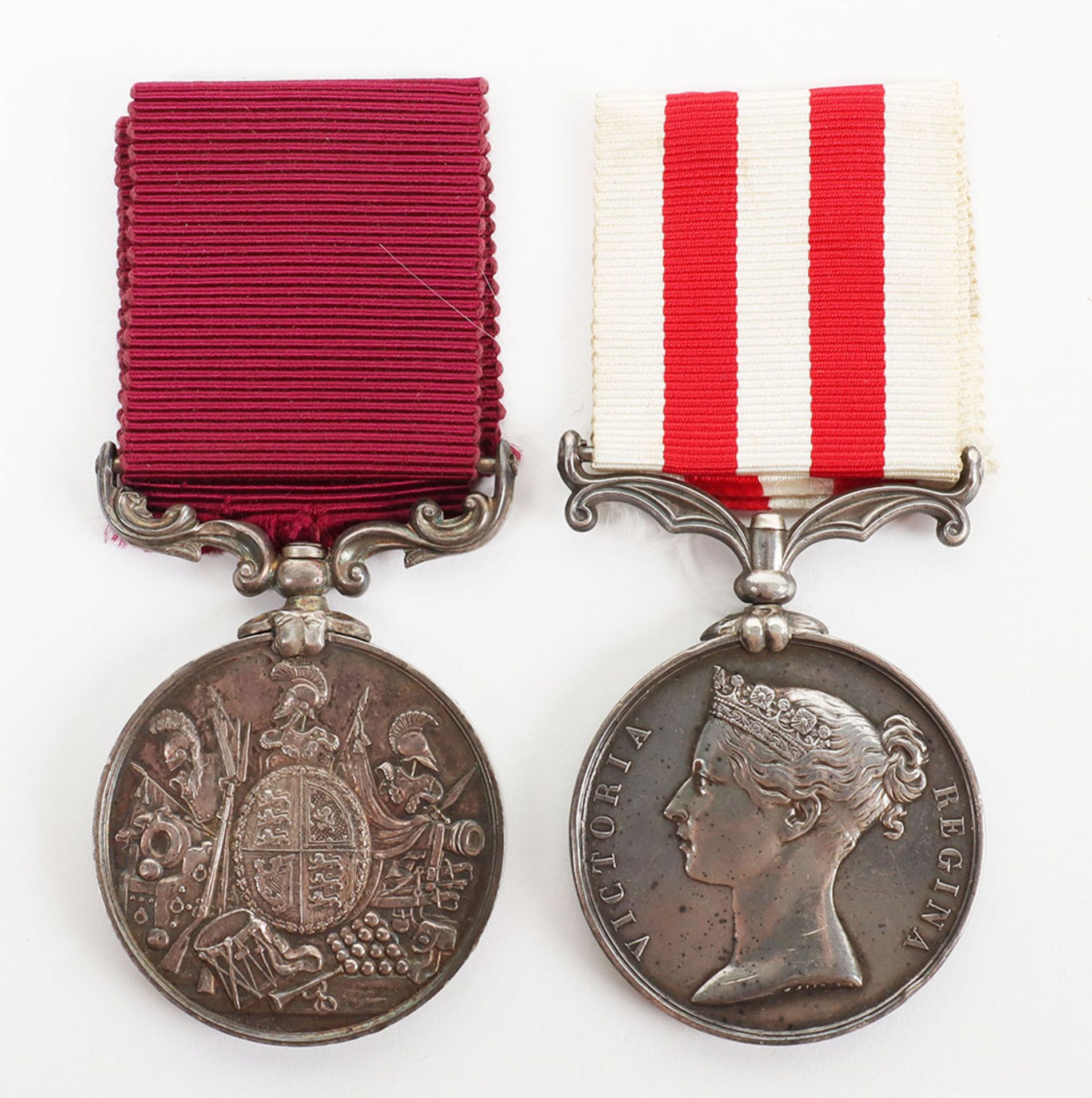 An Indian Mutiny and Army Long Service Medal Pair 95th Regiment of Foot