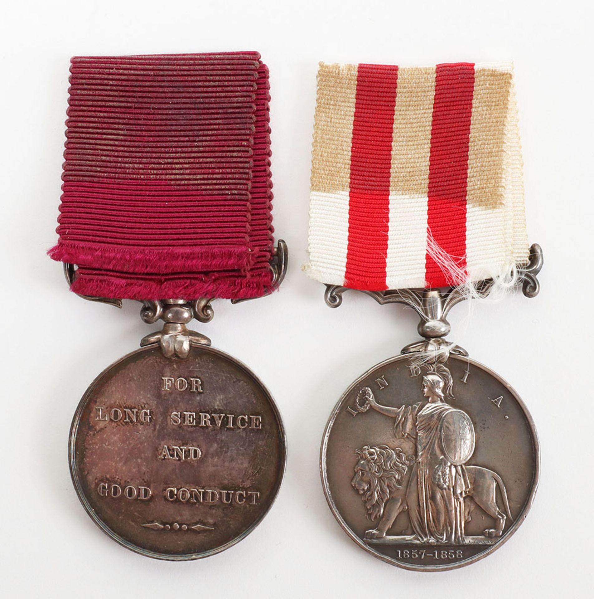 An Indian Mutiny and Army Long Service Medal Pair 95th Regiment of Foot - Image 2 of 3