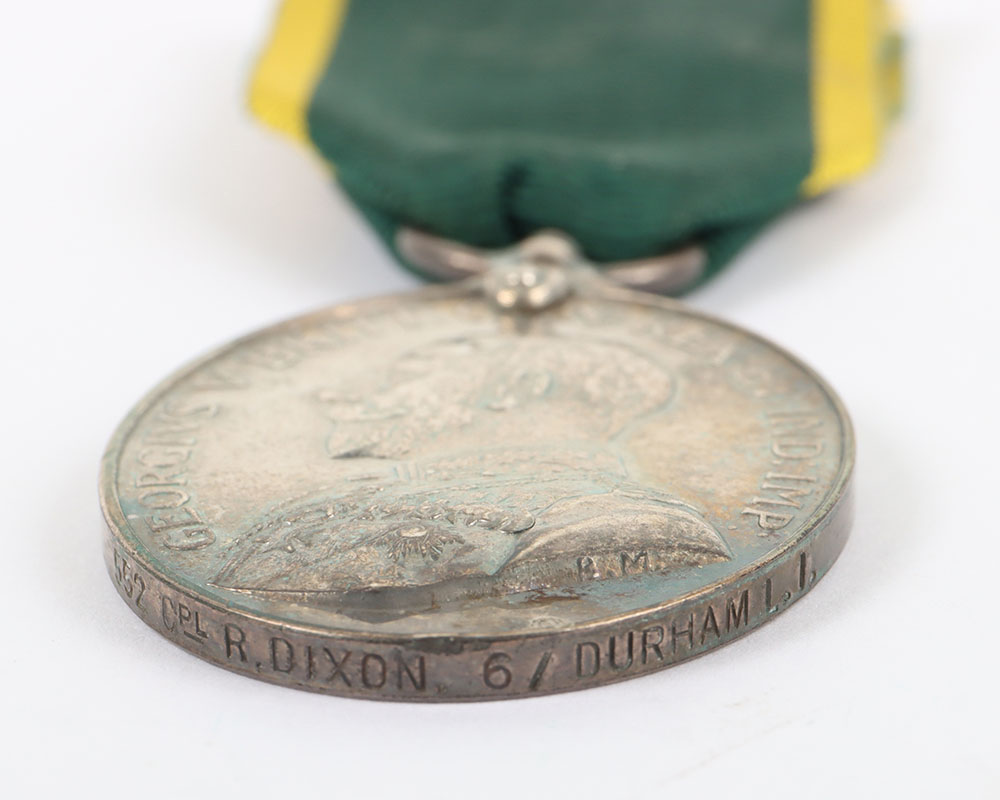 George V Territorial Force Efficiency Medal to the Durham Light Infantry - Image 4 of 6