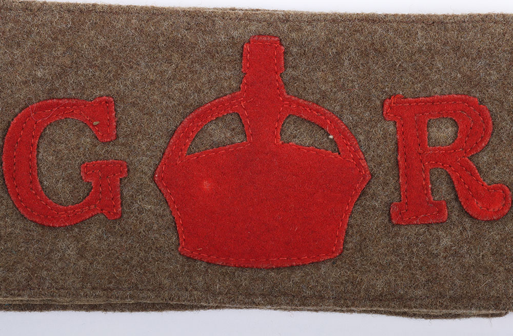 WW1 British Derby Scheme Armband of 2/9th London Regiment Interest - Image 2 of 7