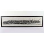 Framed Panoramic Photograph of the Officers and Ships Company HMS Furious July 1919