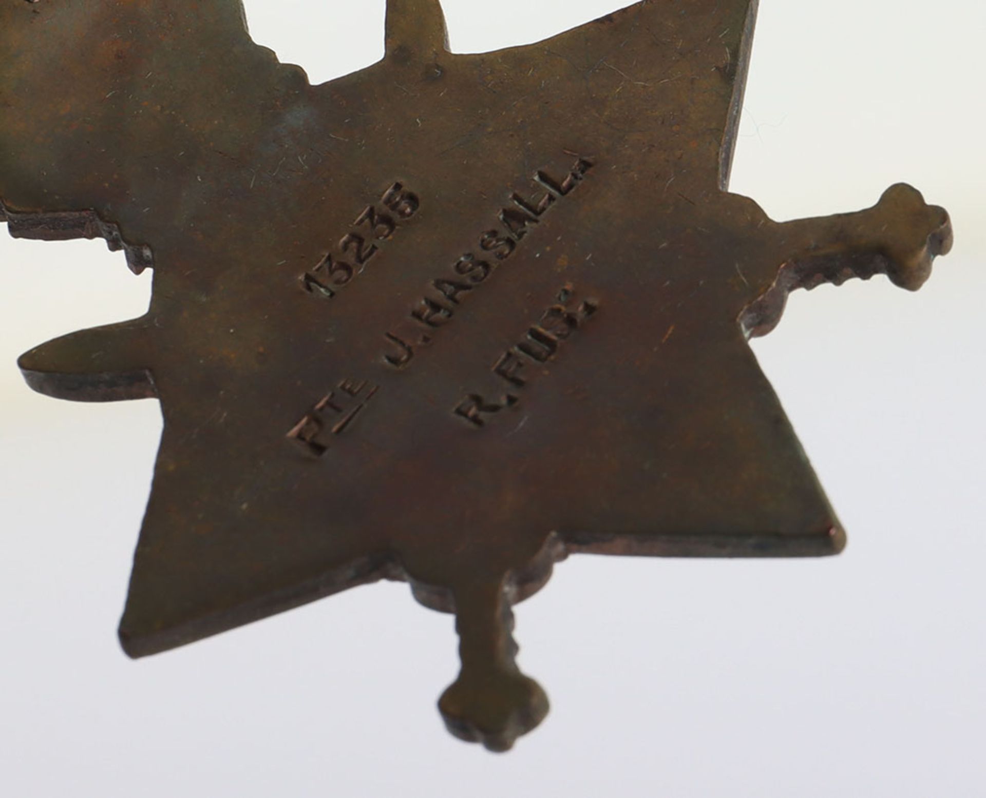 WW1 1914-15 Star Medal Trio to the 25th Battalion Royal Fusiliers (Frontiersmen), 1 of Only 2 Britis - Image 7 of 8