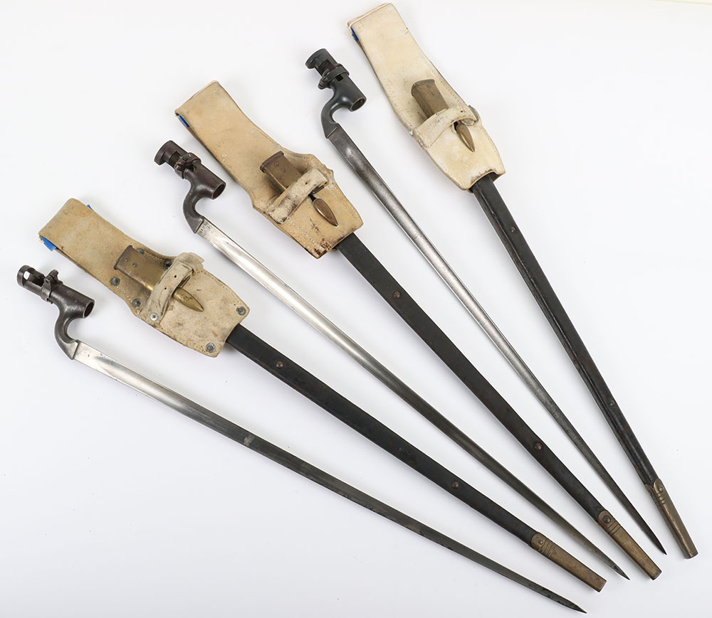 3x British Enfield Socket Bayonets