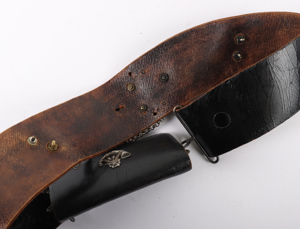 Post 1902 1st Cadet Battalion Kings Royal Rifle Corps Cross Belt and Pouch - Image 10 of 10