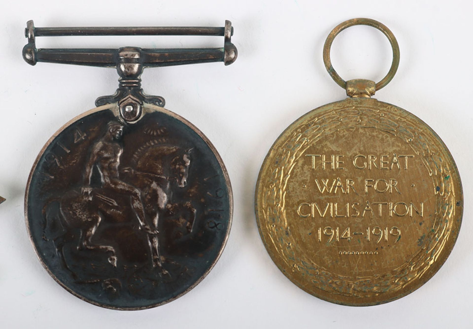 Great War 1914-15 Star Casualty Medal Trio to a Private in the 16th (Church Lads Brigade) Kings Roya - Image 5 of 6