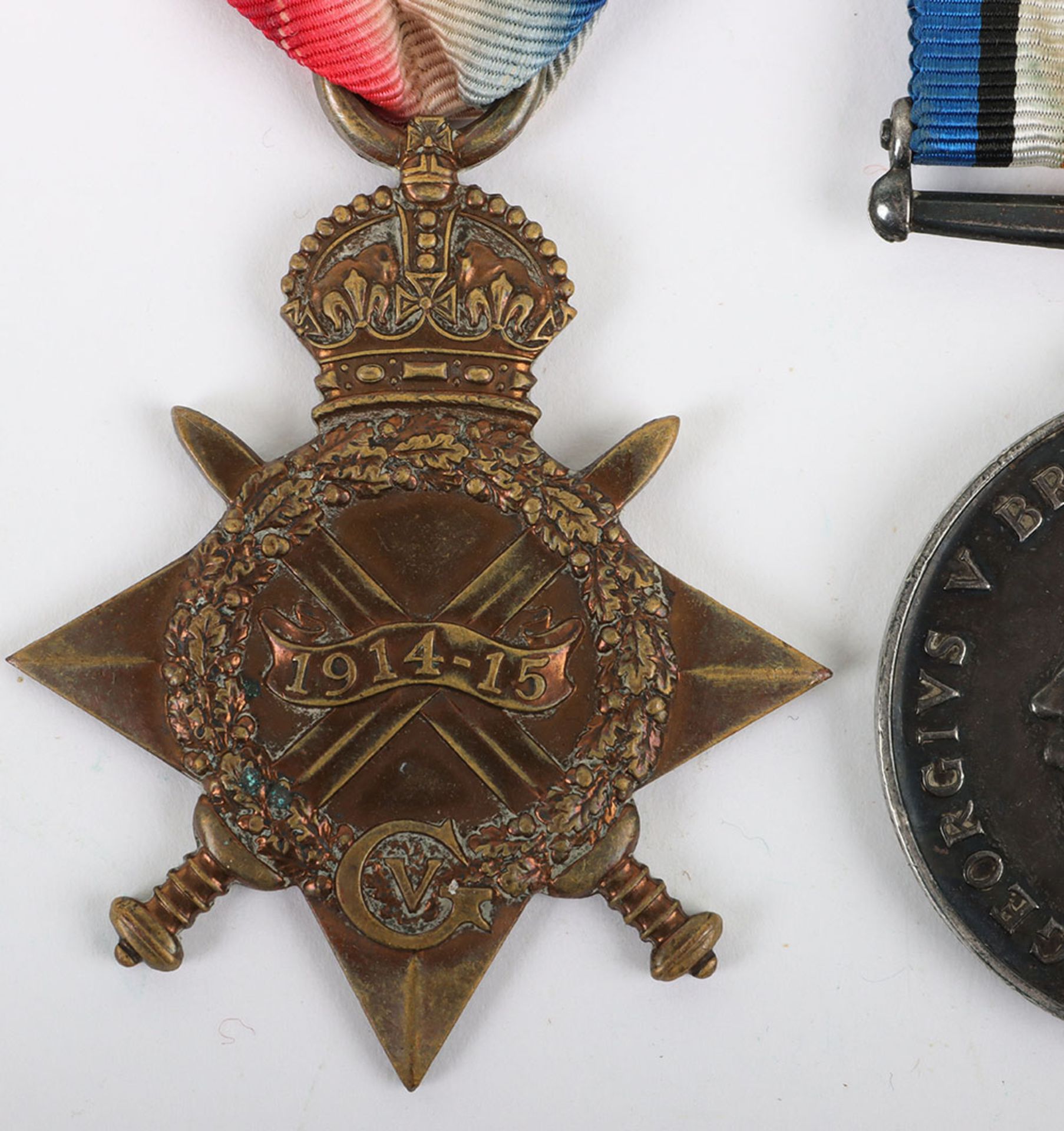 Great War 1914-15 Star Medal Trio to a Private in the Yorkshire Regiment Who Was Discharged as Unfit - Bild 3 aus 8