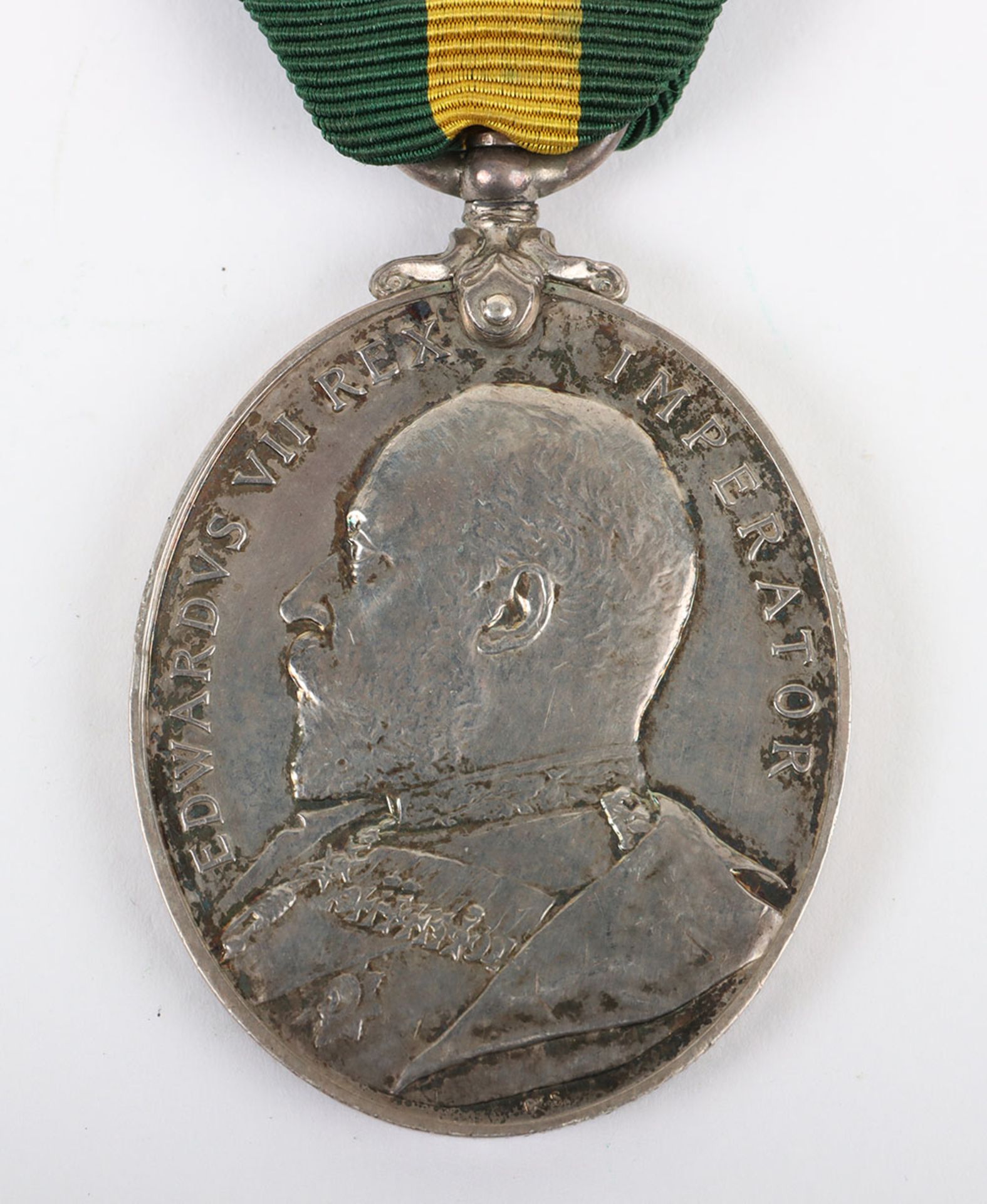 Edward VII Territorial Force Efficiency Medal to the Durham Royal Garrison Artillery - Bild 4 aus 5