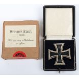 1914 Iron Cross 1st Class in Original Case and Outer Card Case of Issue