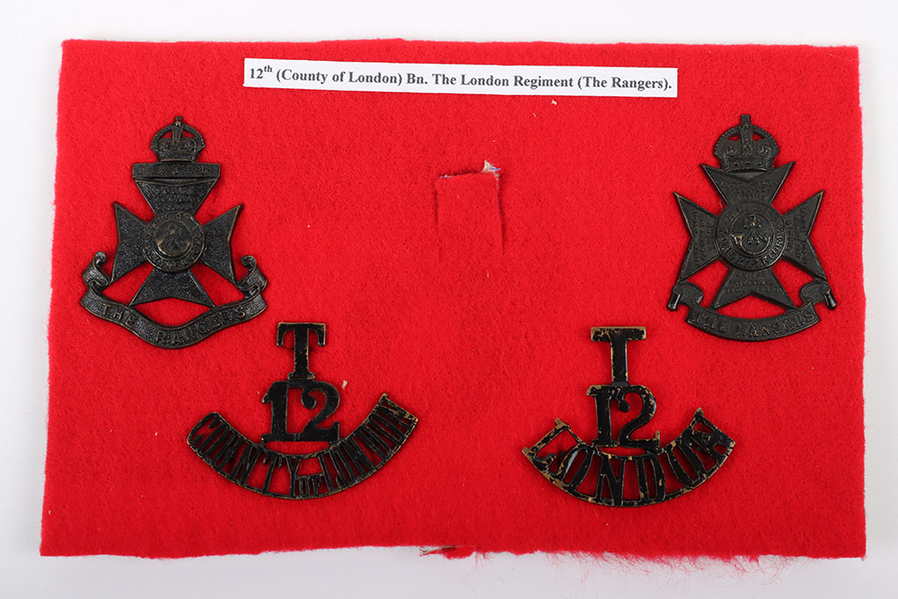 12th (County of London) Battalion ‘The Rangers’ Badges and Insignia