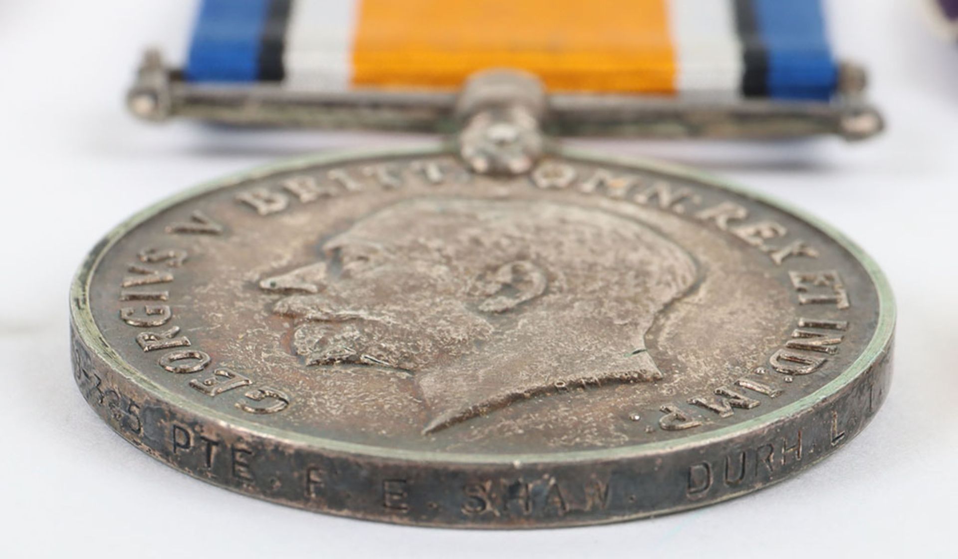 Great War 1914-15 Star Medal Trio to the 18th Battalion Durham Light Infantry - Bild 4 aus 8