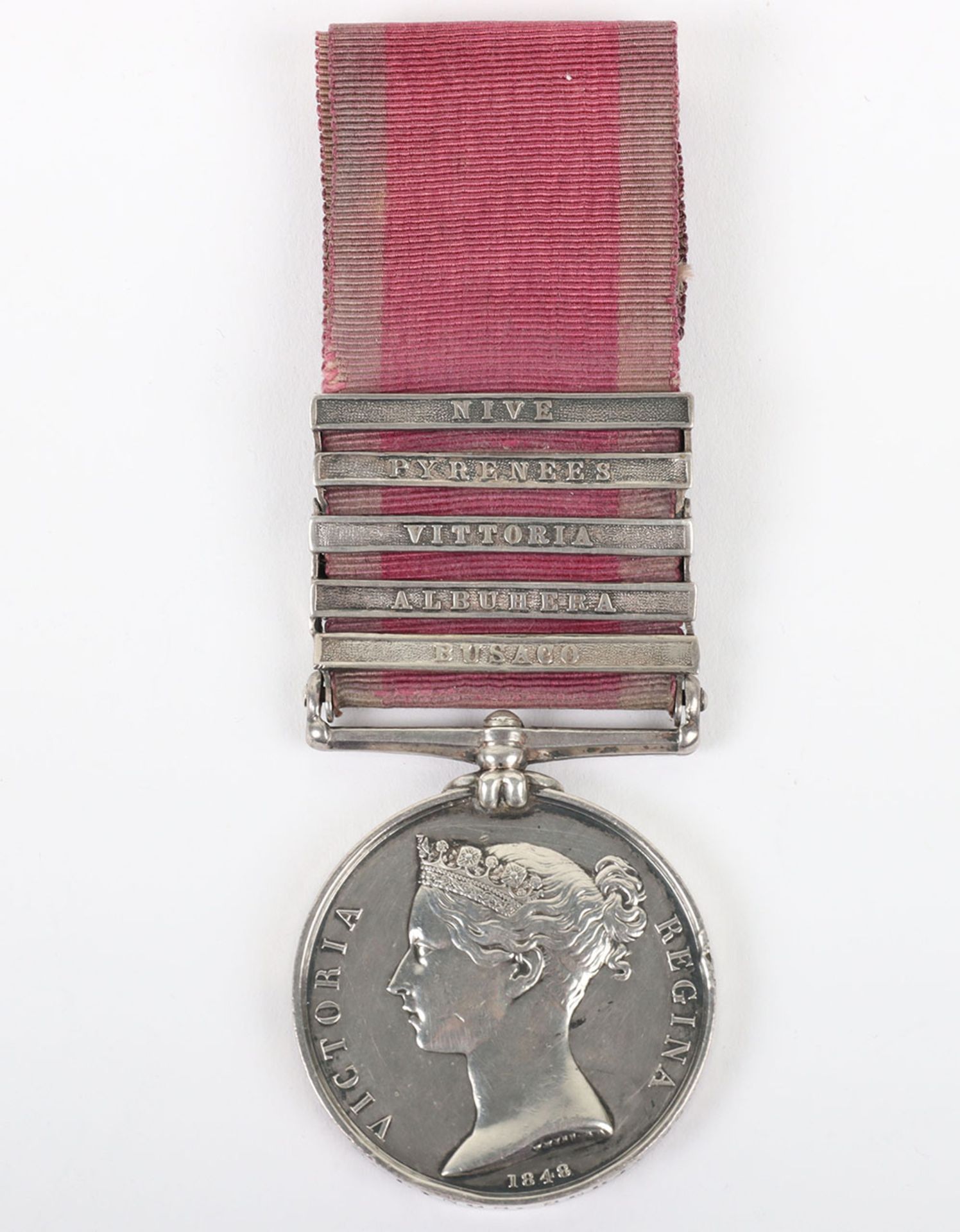 Five Clasp Military General Service Medal to the 66th (Berkshire) Regiment of Foot