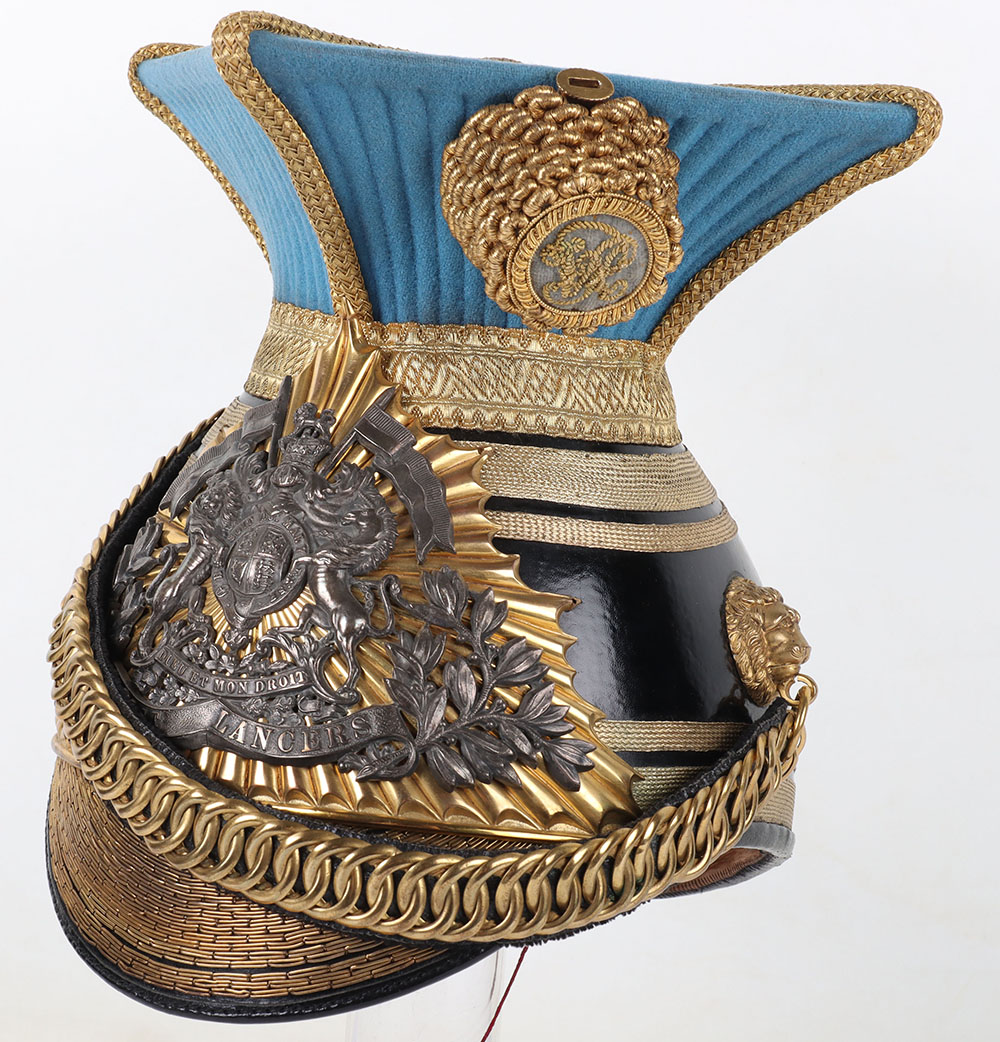 Victorian 21st (Empress of India’s) Lancers Officers Lance Cap - Image 9 of 16