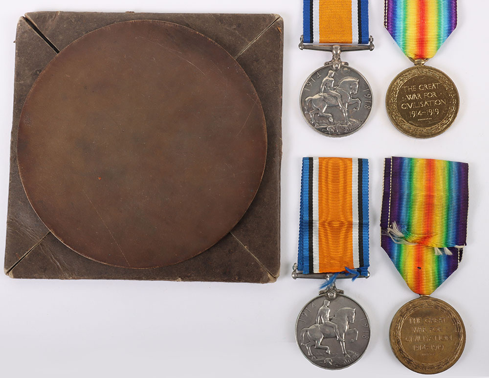 Great War Family Medal Group Awarded to Two Brothers from Fulham, One of Whom Was Killed in Action S - Image 7 of 9