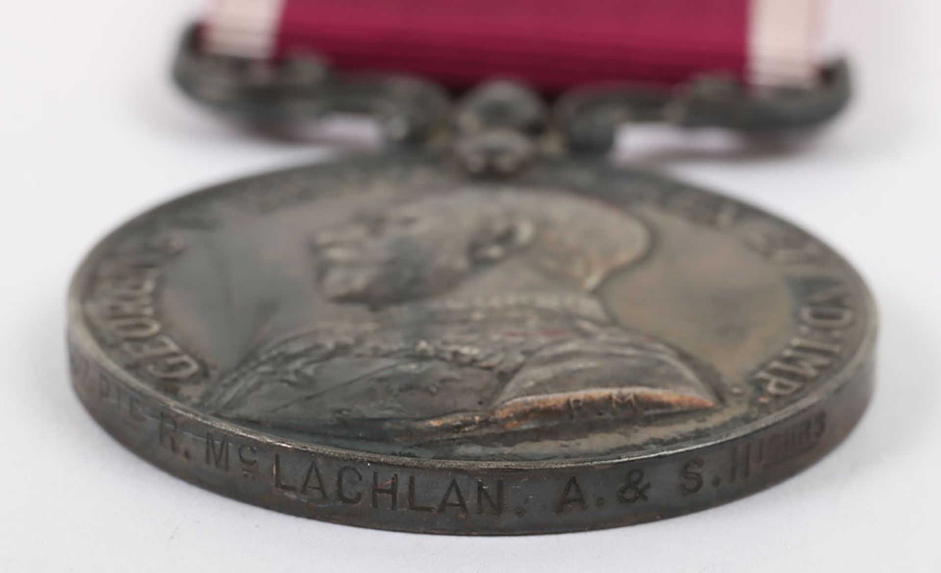 George V Army Long Service Good Conduct Medal Argyll & Sutherland Highlanders - Image 3 of 5
