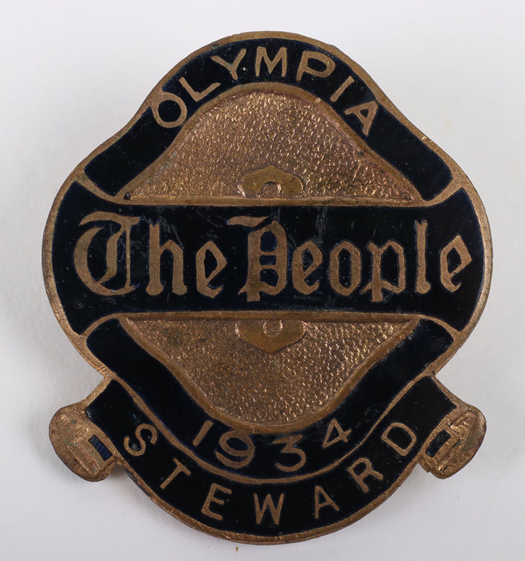 Rare British Union of Fascists (B.U.F) Olympia 1934 Stewards Badge