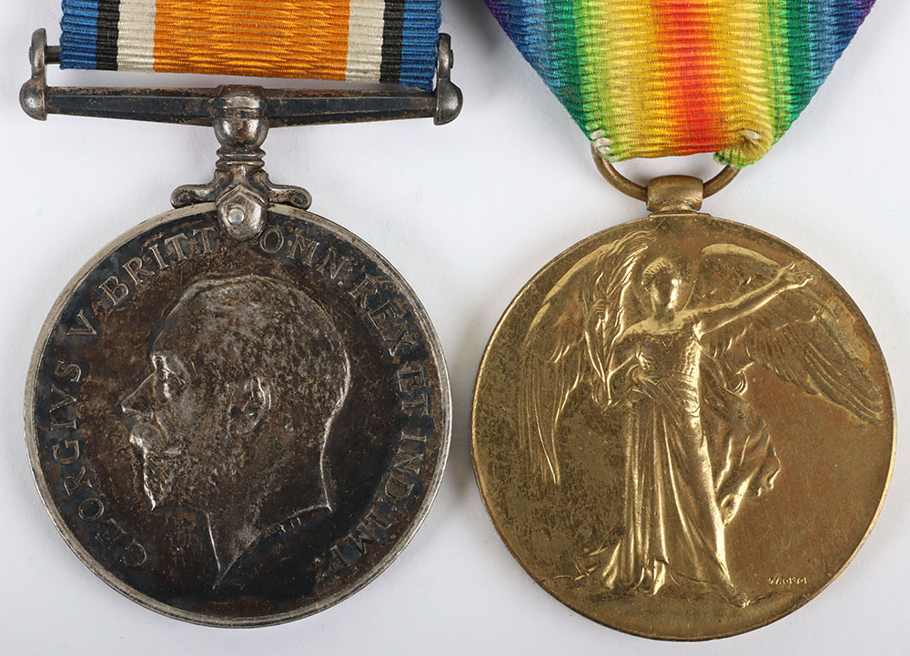 Great War 1919 Casualty Medal Pair to the 25th (County of London) London Regiment (Cyclists) - Image 2 of 6