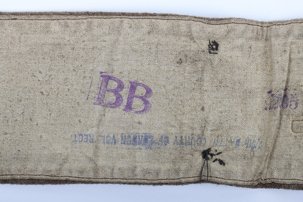 WW1 British Derby Scheme Armband of 2/9th London Regiment Interest - Image 5 of 7