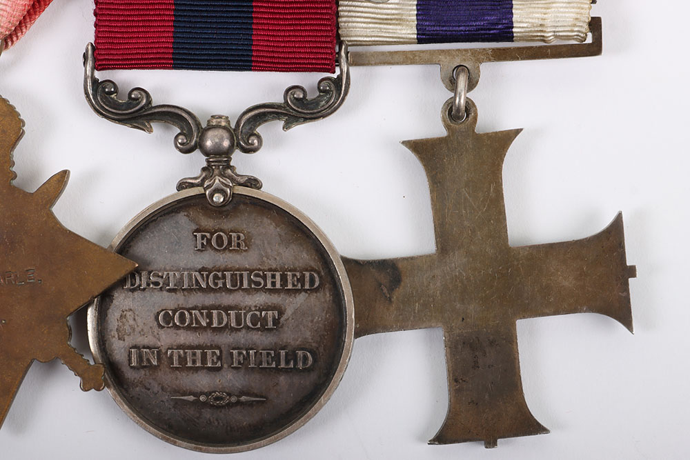 A Superb Great War Military Cross and Bar, Distinguished Conduct Medal Group of Seven to the Royal F - Image 22 of 28