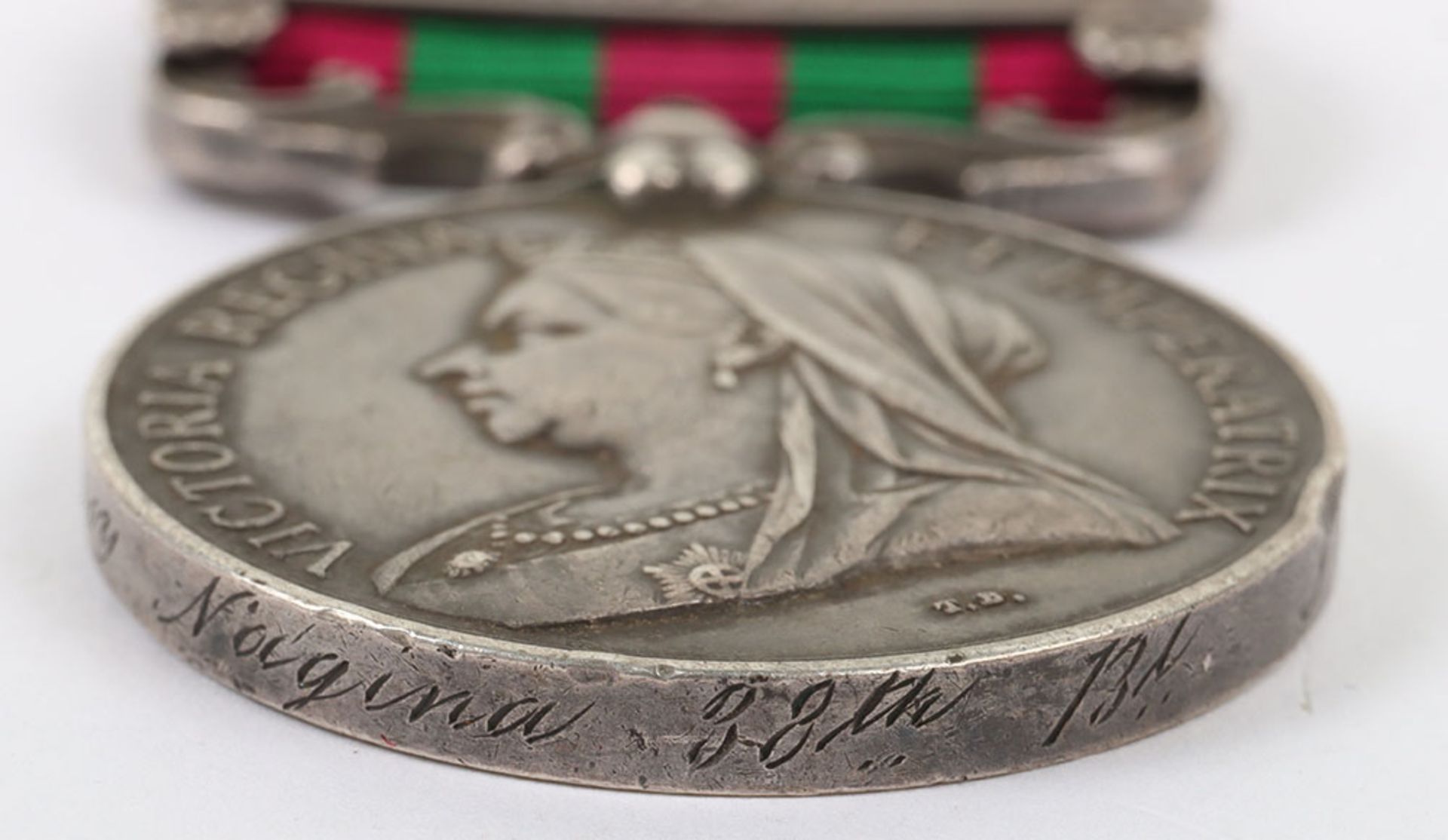 Victorian Indian General Service Medal 1895-1902 38th Bengal Infantry, Indian Army - Bild 5 aus 7