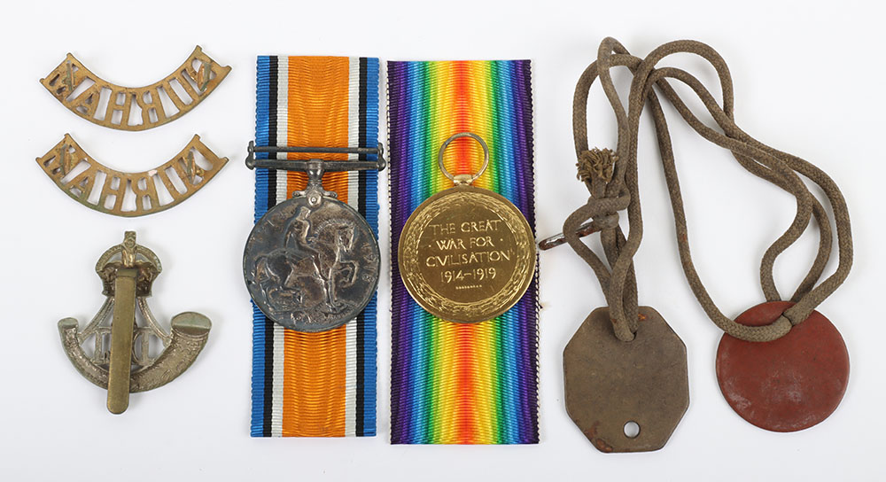 Pair of Great War Medals Durham Light Infantry - Image 5 of 6