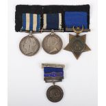 Royal Navy Long Service Medal Group of Three for Service in the 1882 Egypt Campaign