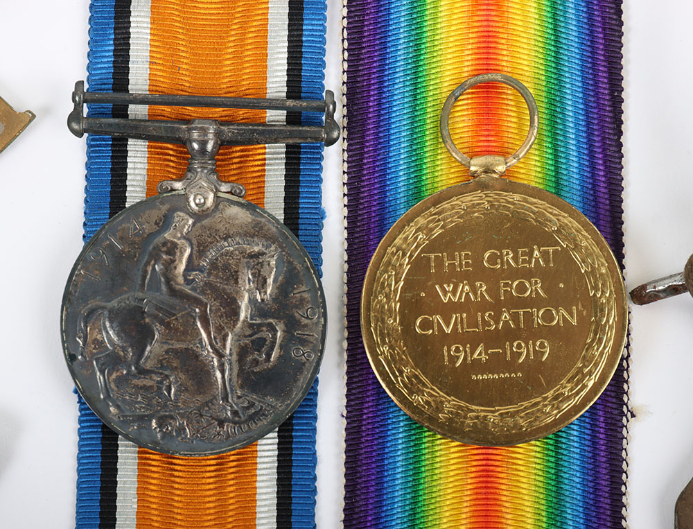 Pair of Great War Medals Durham Light Infantry - Image 6 of 6