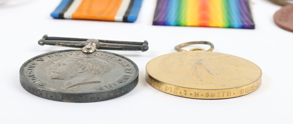 Pair of Great War Medals Durham Light Infantry - Image 4 of 6