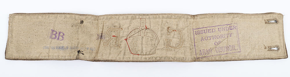 WW1 British Derby Scheme Armband of 2/9th London Regiment Interest - Image 4 of 7