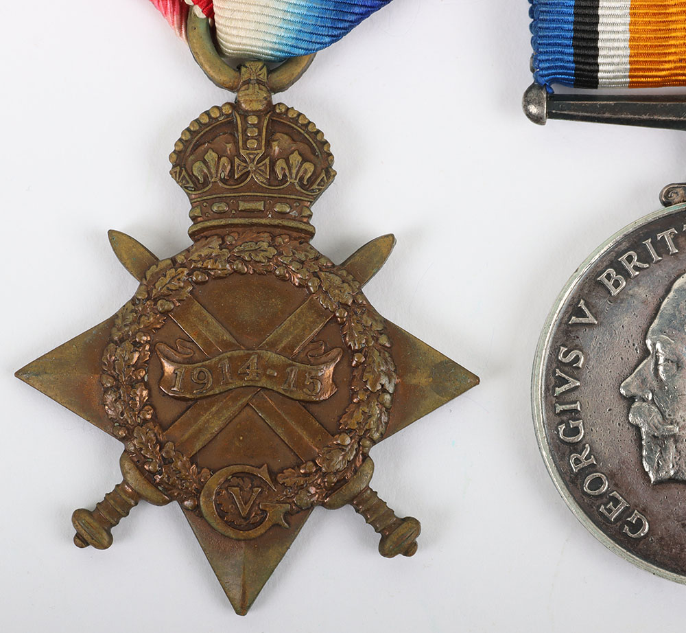 WW1 1914-15 Star Medal Trio to the 25th Battalion Royal Fusiliers (Frontiersmen), 1 of Only 2 Britis - Image 3 of 8