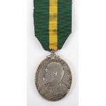 Edward VII Territorial Force Efficiency Medal to the Durham Royal Garrison Artillery