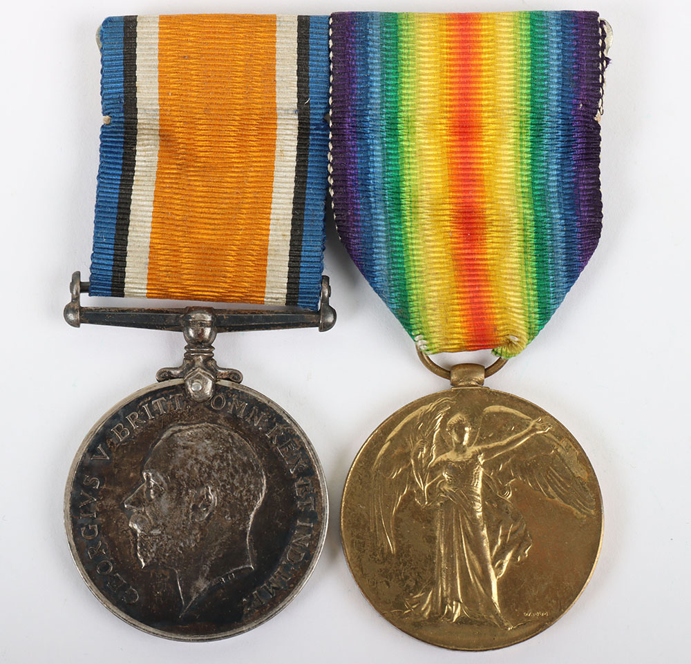 Great War 1919 Casualty Medal Pair to the 25th (County of London) London Regiment (Cyclists)