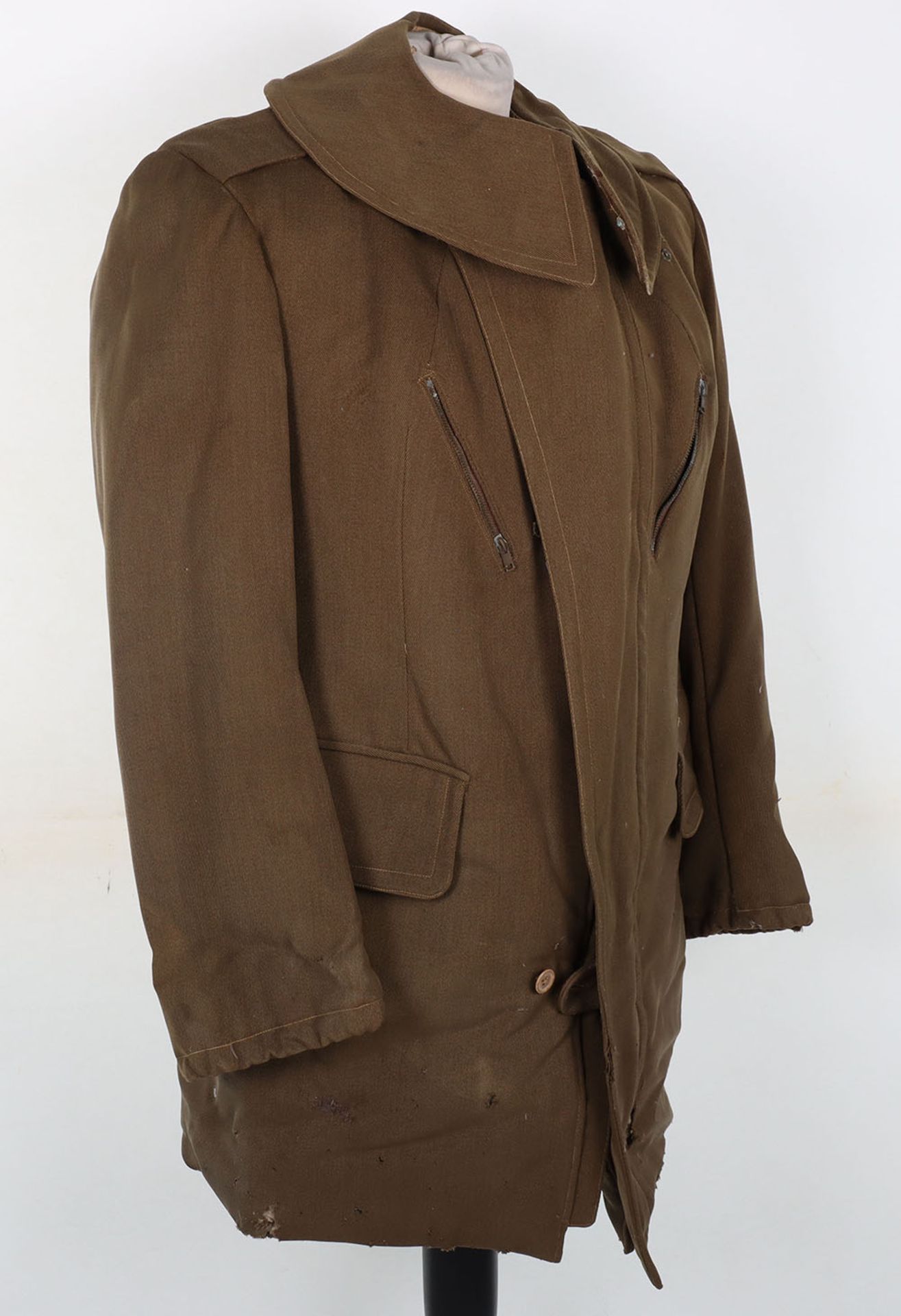 Very Unusual WW2 Possible Airborne Related British Maternity Style Tunic Produced for Extreme Cold W - Bild 3 aus 7