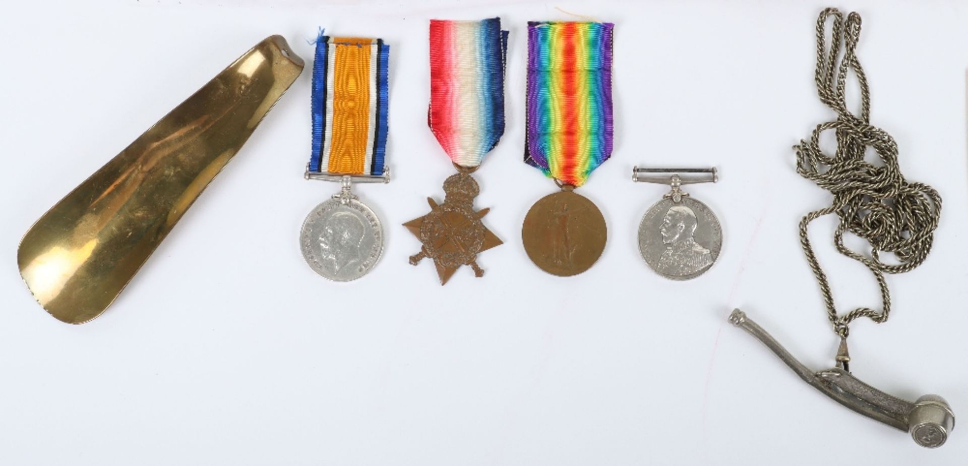 An Unusual Royal Navy Long Service Medal Group of Four to the Petty Officer Who Piped Rear-Admiral M - Bild 2 aus 7