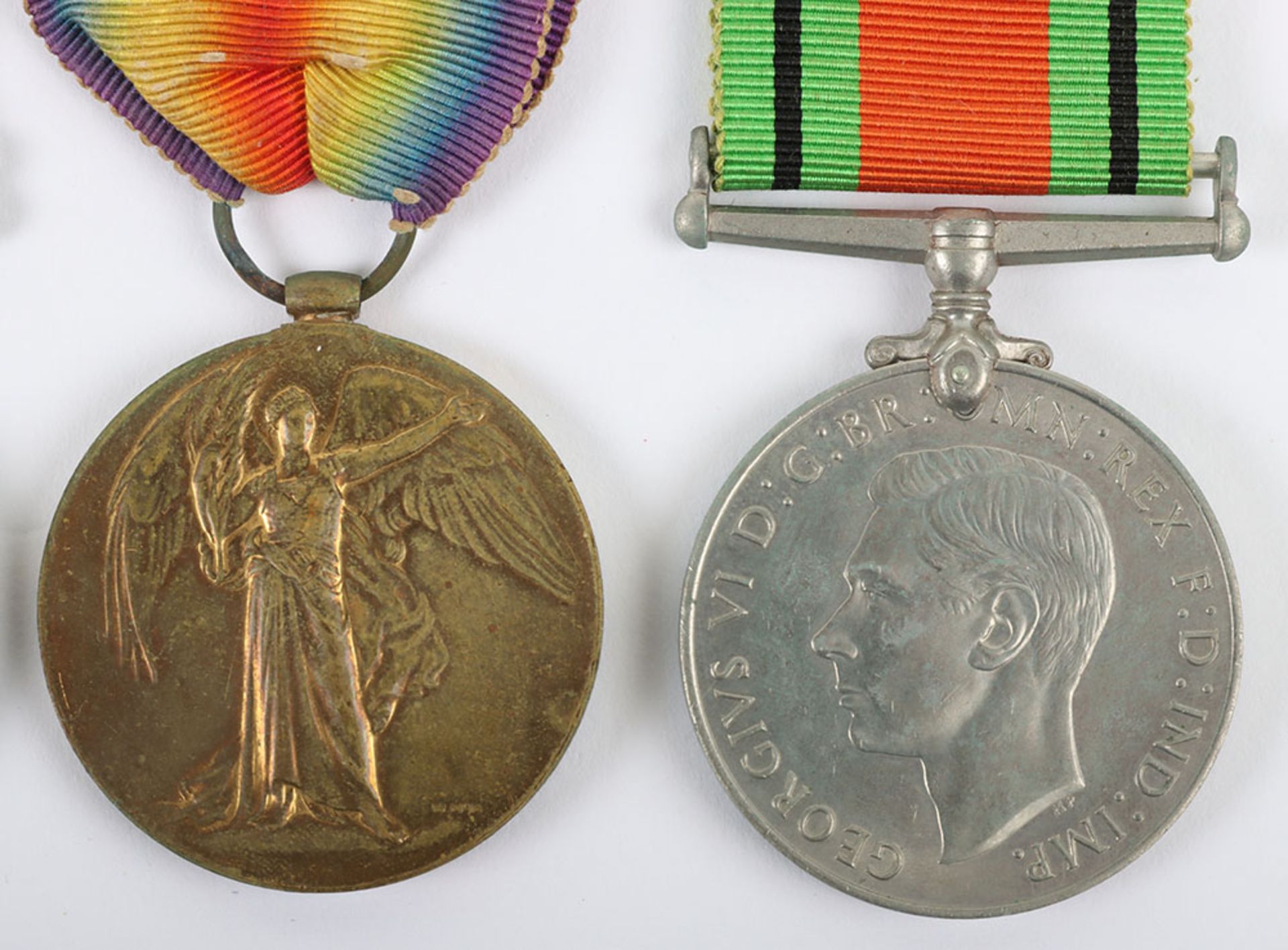 A Great War 1915-15 Star Medal Trio and WW2 Defence Medal to a Private in the Royal Fusiliers who wa - Bild 3 aus 7