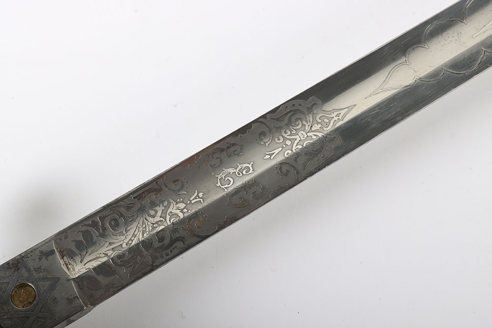 Scarce Victorian 1845 Pattern Infantry Officers Sword of the 2nd Hampshire Rifle Volunteers - Image 7 of 13