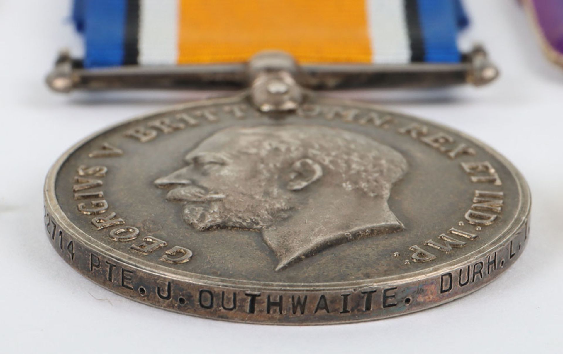 Great War 1914-15 Star Medal Trio to a Private in the Durham Light Infantry Who Was Killed in Action - Image 4 of 8