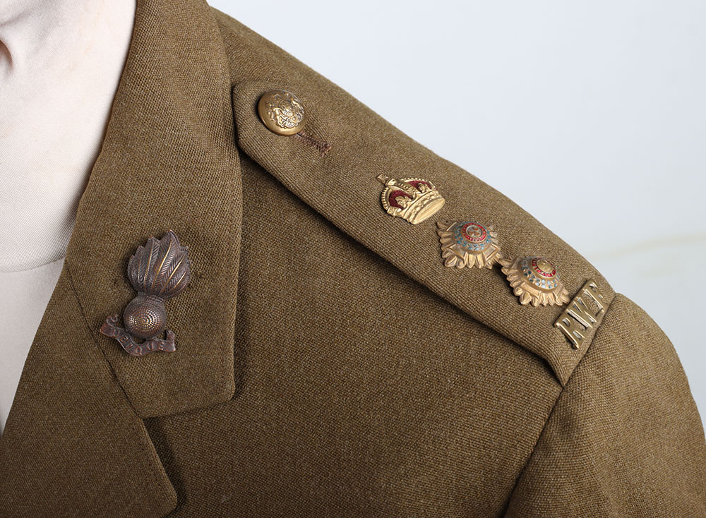 WW2 British Officers Service Dress Tunic of Colonel Robert H Sims 2nd Battalion Royal Welch Fusilier - Image 3 of 7