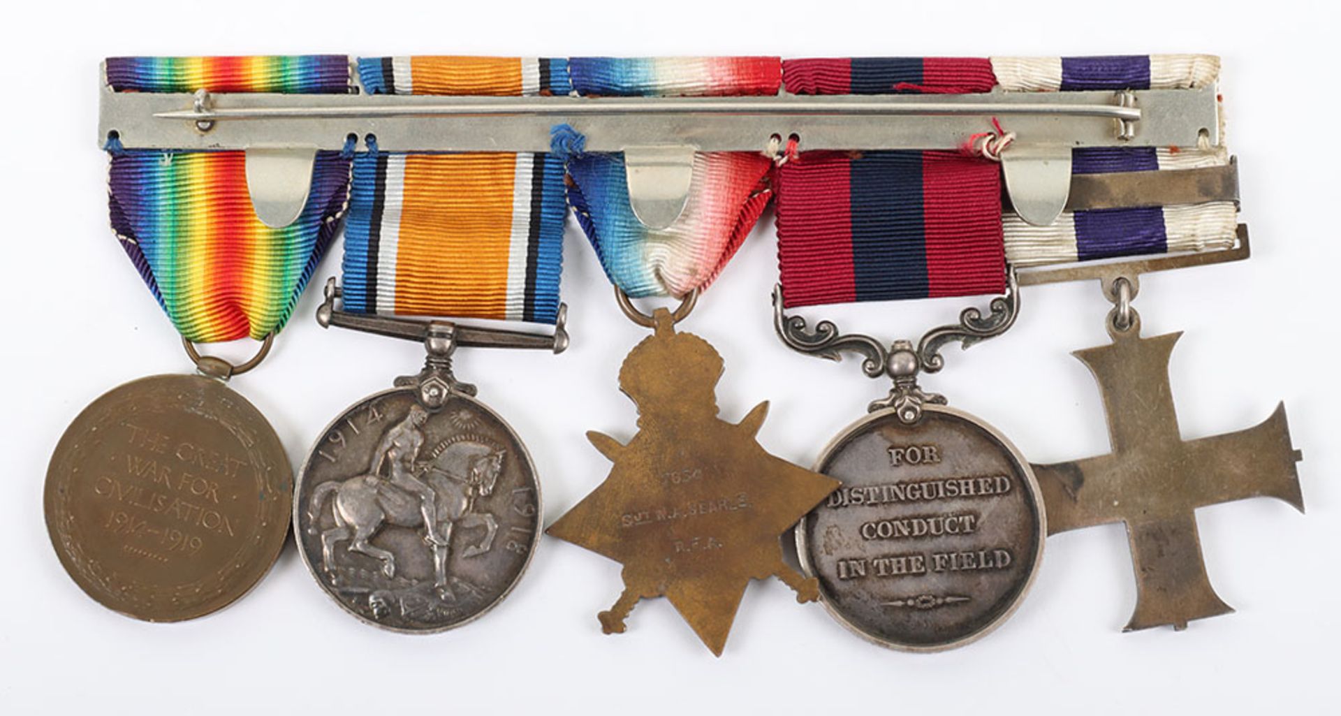 A Superb Great War Military Cross and Bar, Distinguished Conduct Medal Group of Seven to the Royal F - Bild 21 aus 28