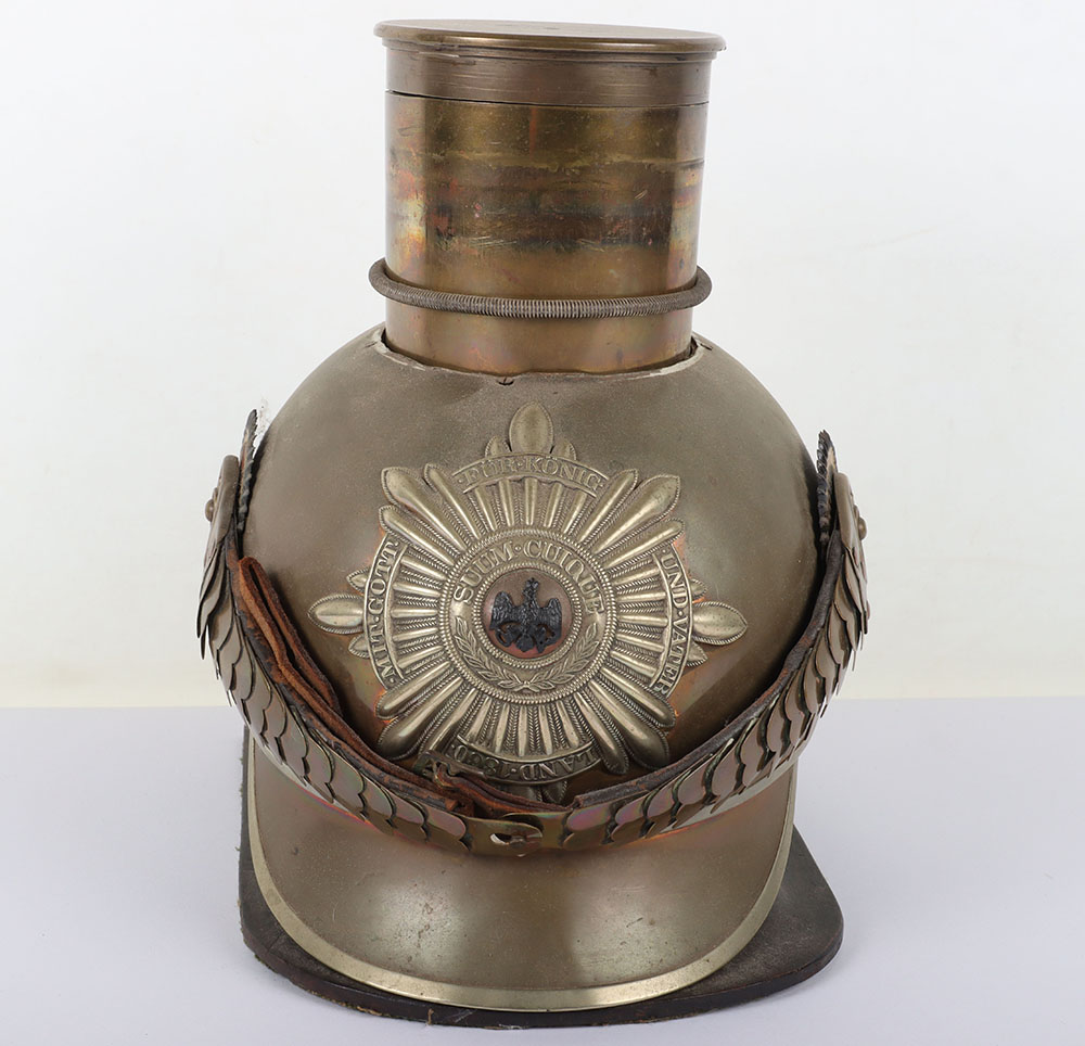 Imperial German Garde du Corps / Garde Kuirassier Parade Helmet Trench Art - Image 10 of 12