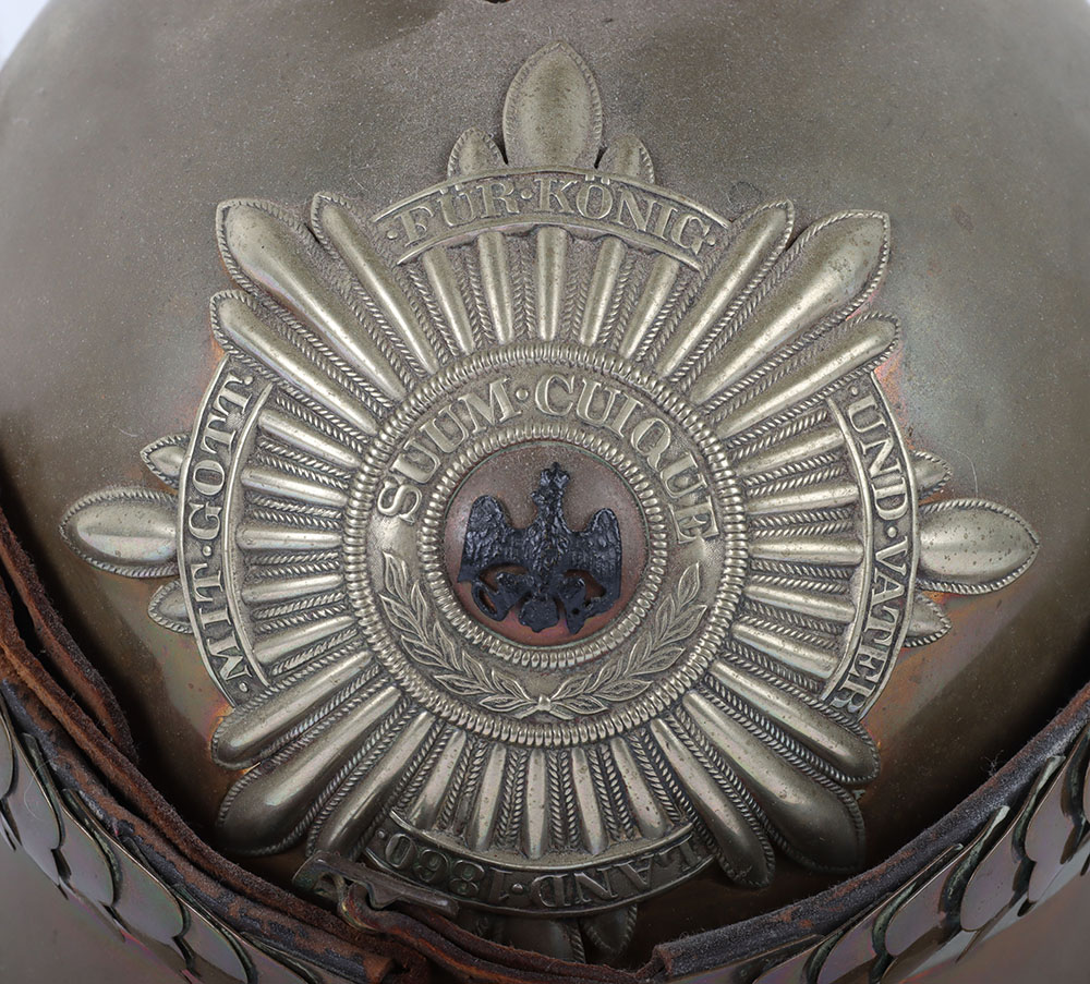 Imperial German Garde du Corps / Garde Kuirassier Parade Helmet Trench Art - Image 11 of 12