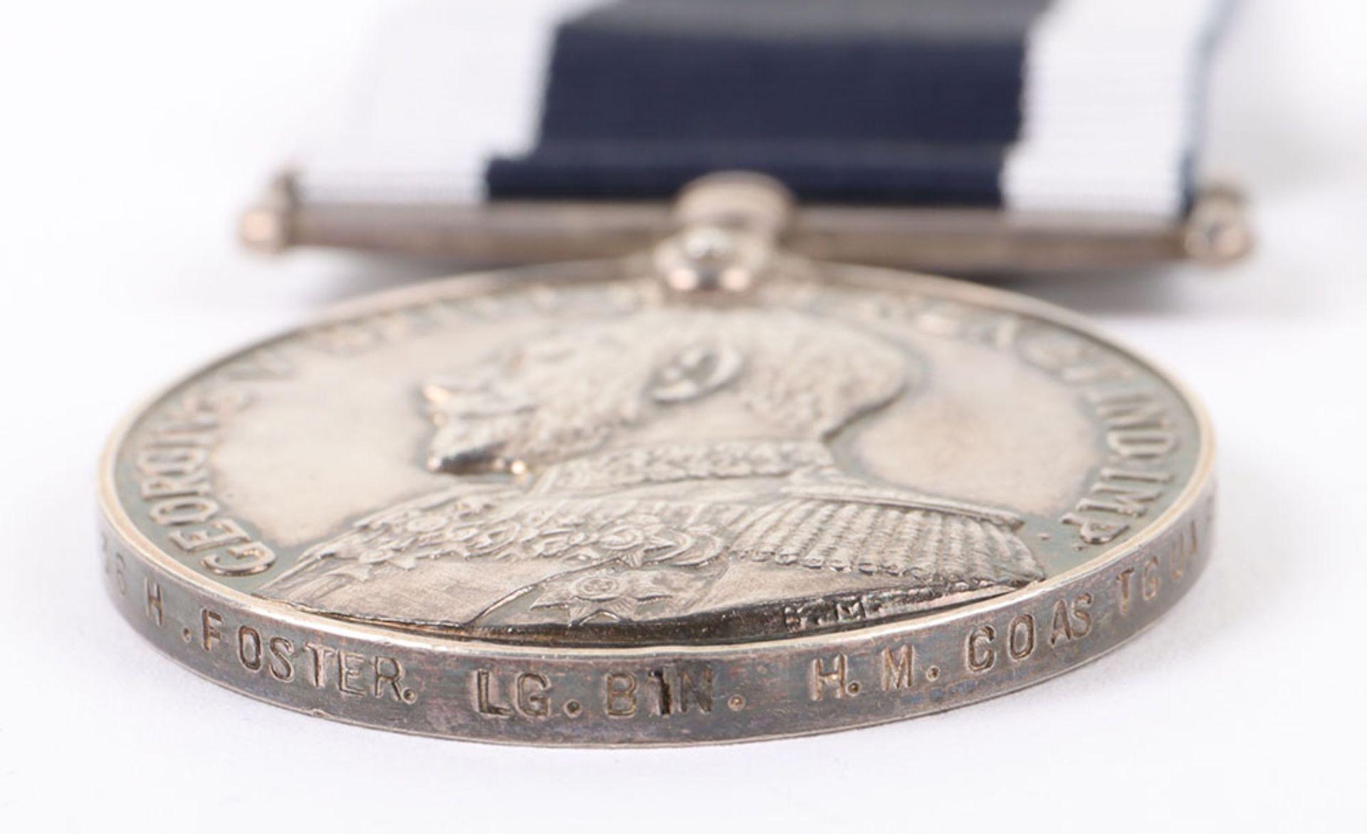 George V Royal Navy Long Service and Good Conduct Medal to the Coast Guard - Bild 4 aus 7