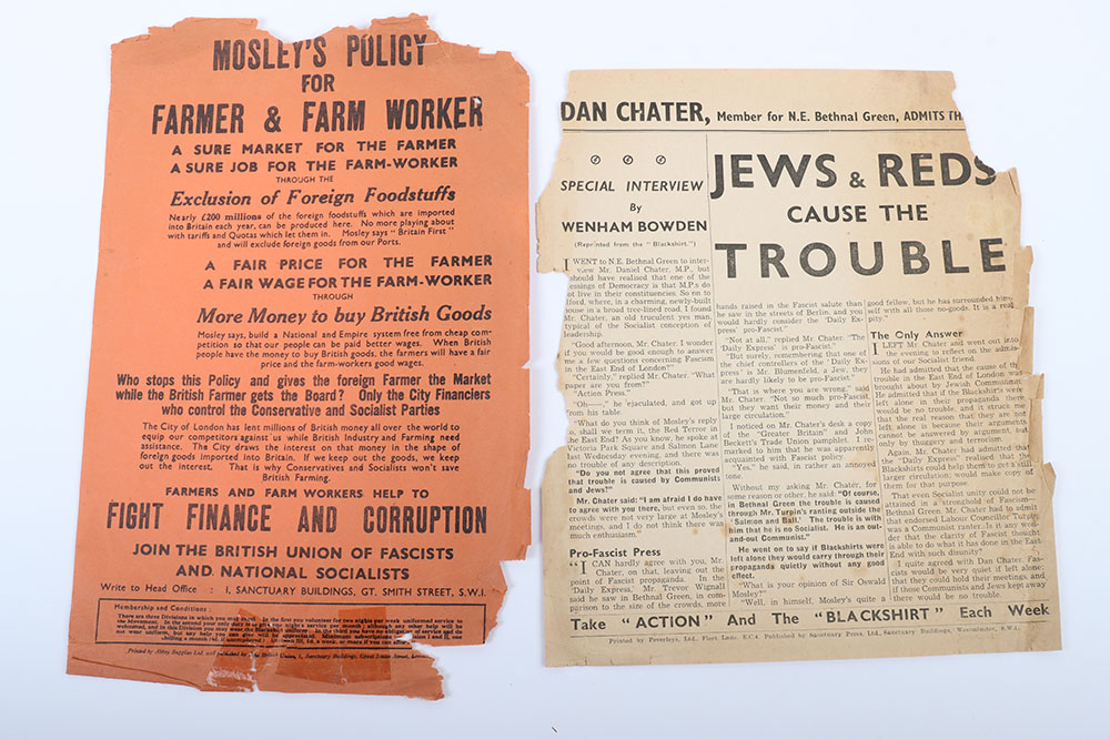 4x British Union of Fascists (B.U.F) Printed Leaflets - Image 3 of 3