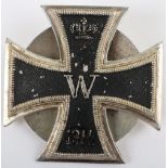 Scarce Variation Imperial German 1914 Iron Cross 1st Class Screwback