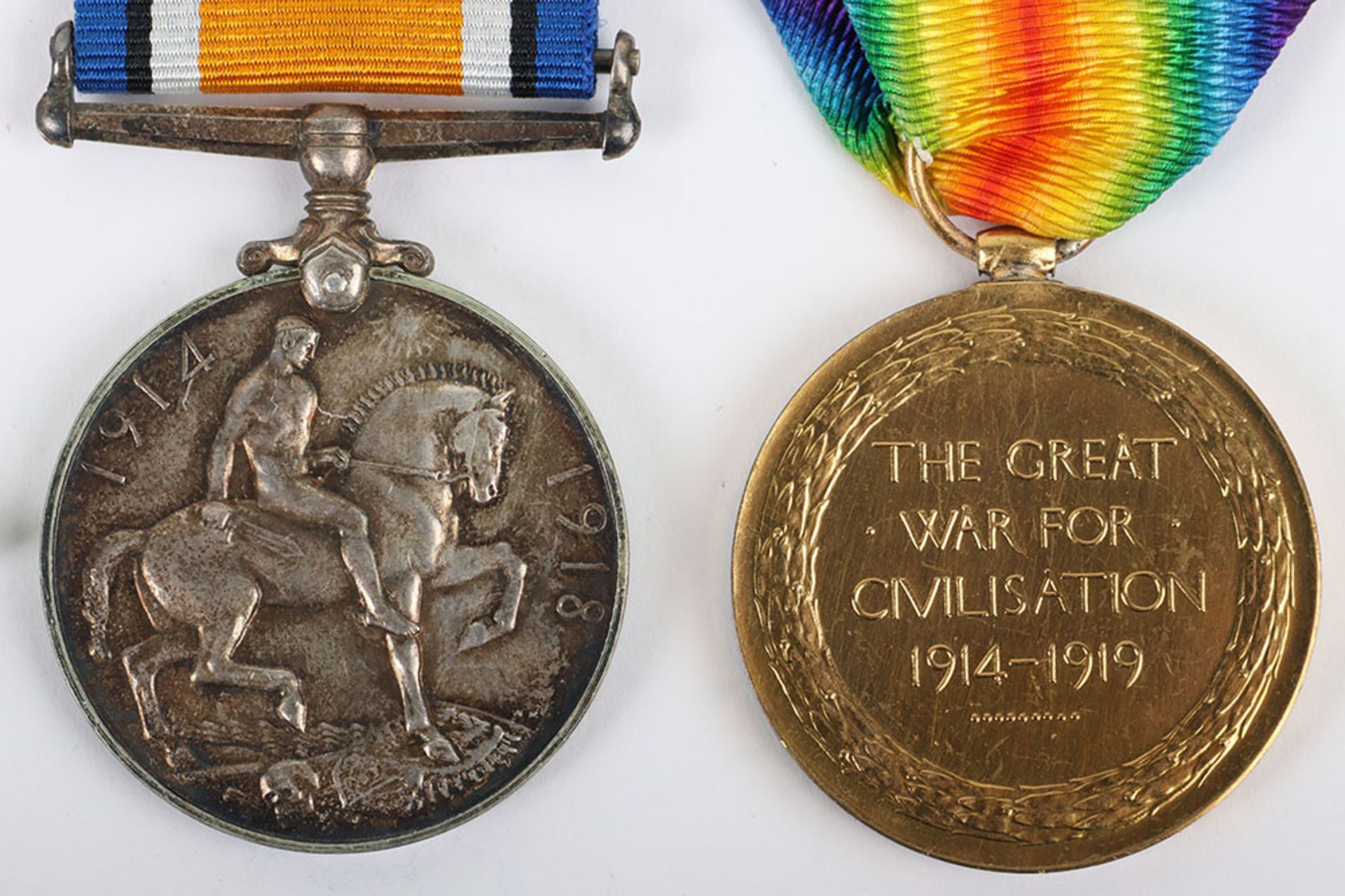 Great War 1914-15 Star Medal Trio to the 18th Battalion Durham Light Infantry - Bild 6 aus 8