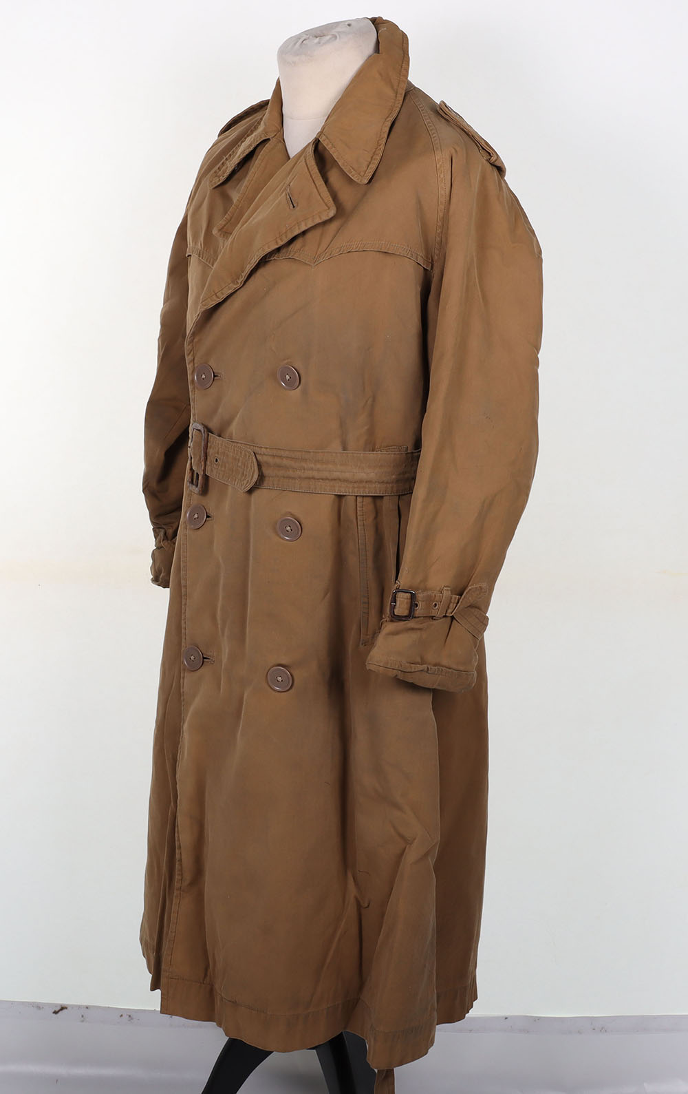 WW2 British Officers Trench Coat - Image 3 of 7